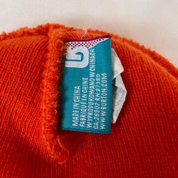 Burton Orange Beanie - Picture 4 of 4